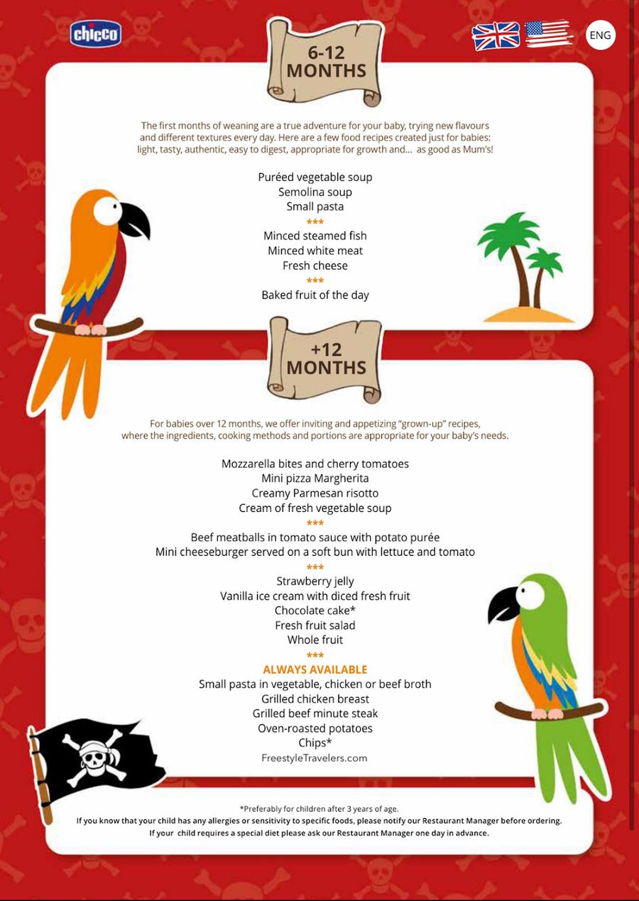Kids Menus — page 1