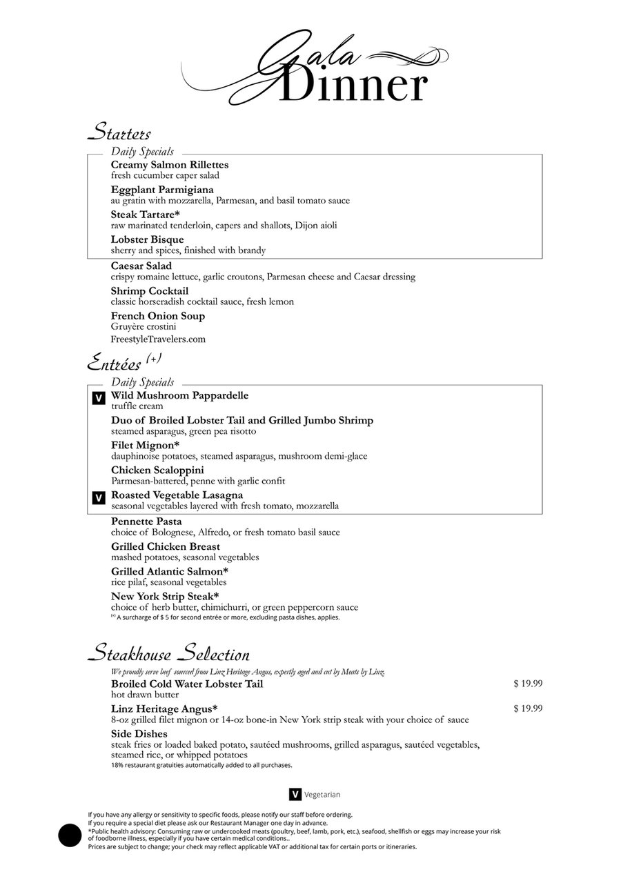 Night 2 — Gala Dinner — page 1