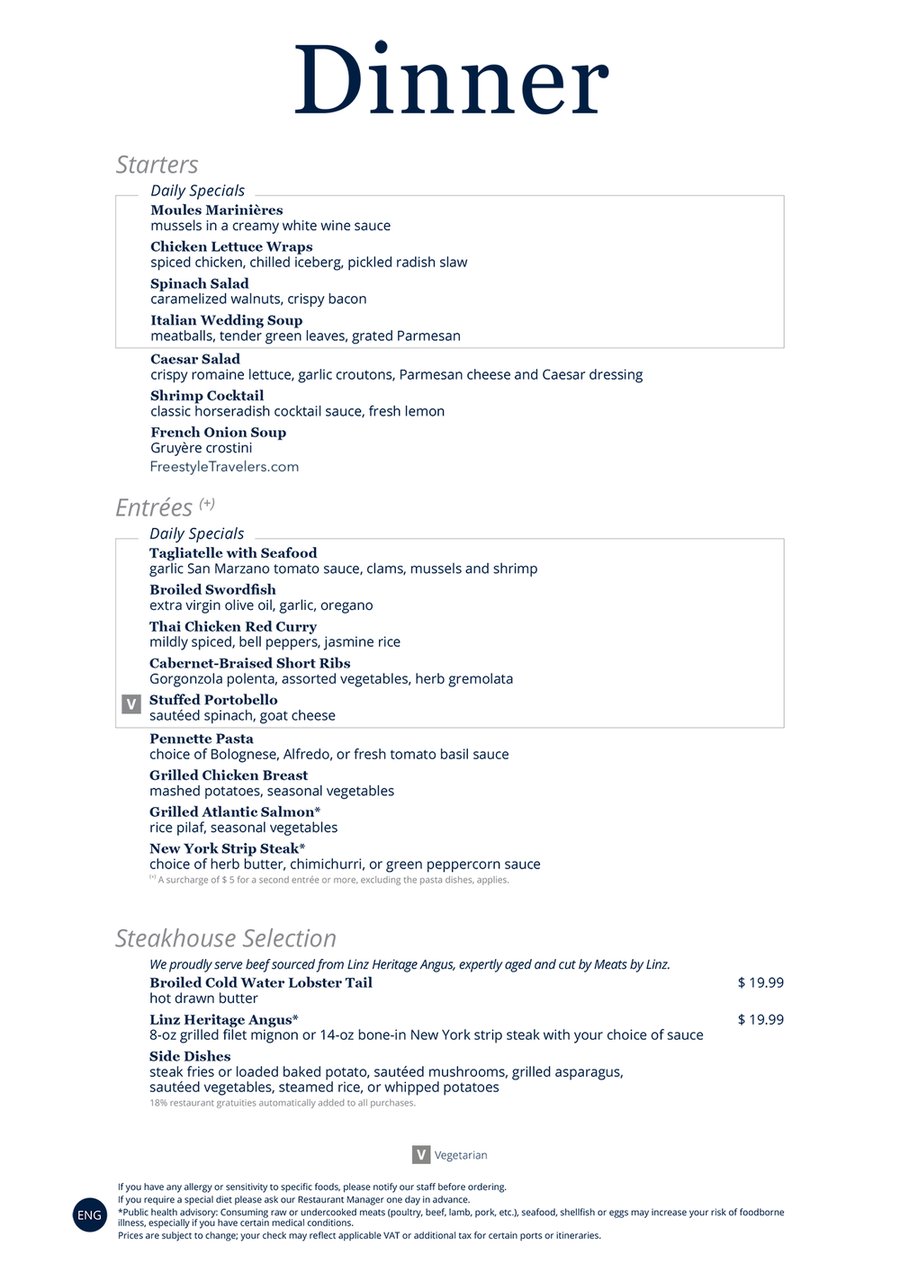 Night 3 Dinner — page 1